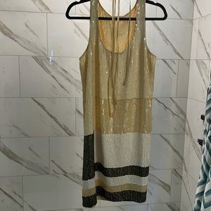 Sequin shift dress